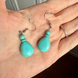 Beautiful Faux Turquoise Earrings